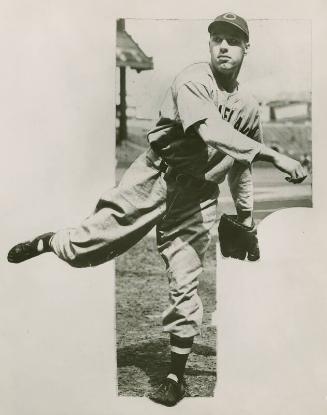 Bob Feller Pitching photograph, between 1939 and 1941