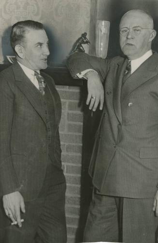 Johnny Evers and Rabbit Maranville photograph, circa 1936