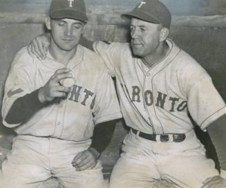 Burleigh Grimes and Unidentified Player photograph, 1942 May 16