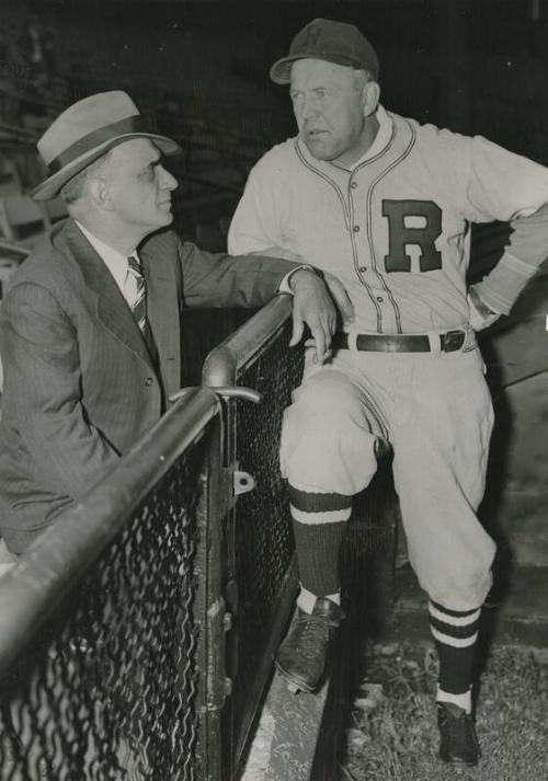 Burleigh Grimes and Guy Airey photograph, 1945