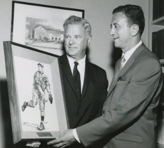 Paul Kerr Accepting Frank Chance Portrait photograph, 1963 August 20