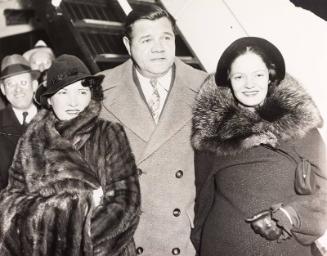 Babe, Claire, and Julia Ruth photograph, 1935 February 20