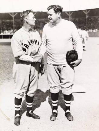 Babe Ruth and Bill McKechnie photograph, 1935