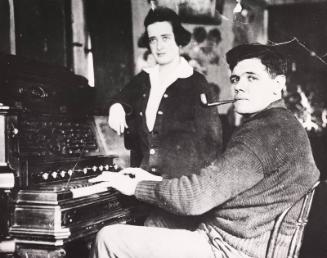 Babe and Helen Ruth with a Piano photograph, 1918 January