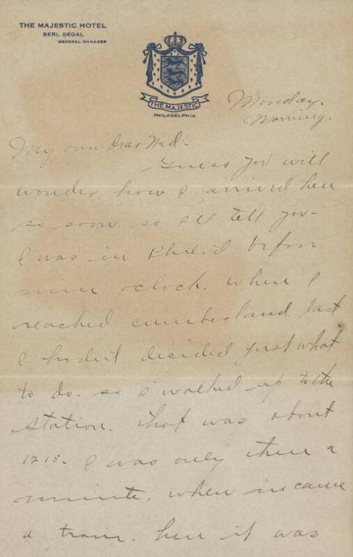 Letter from Roxey Roach to Nelle Stewart, 1911 May 29