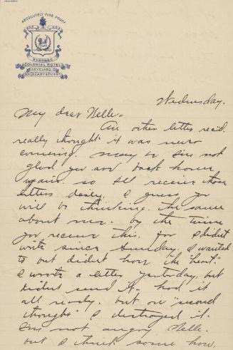 Letter from Roxey Roach to Nelle Stewart, 1910 August 03
