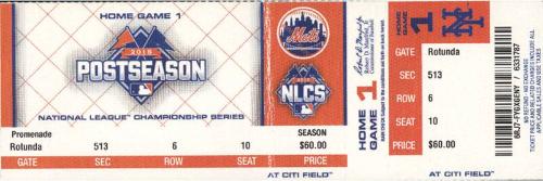 Chicago Cubs versus New York Mets NLCS tickets, 2015 October 17-18
