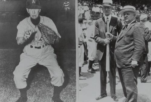 Connie Mack dual photograph, 1956