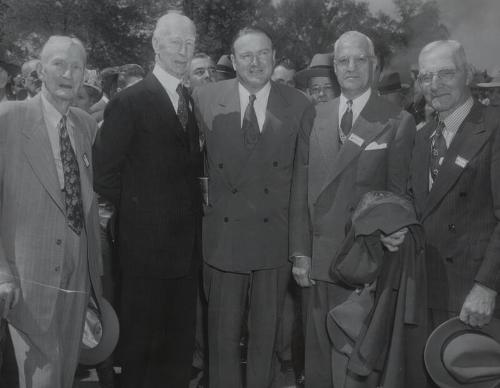 Cy Young, Connie Mack, Joe Cronin and Will Harridge photograph, undated