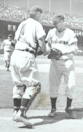 Bob Feller and Jim Hegan photograph, 1951 July 01