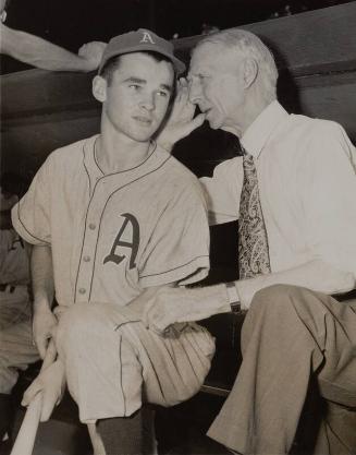 Connie Mack and Grandson photograph, 1947 August 20