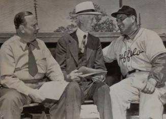 Connie Mack, Leo T. Miller, and Frank Skaff photograph, 1950 March 24