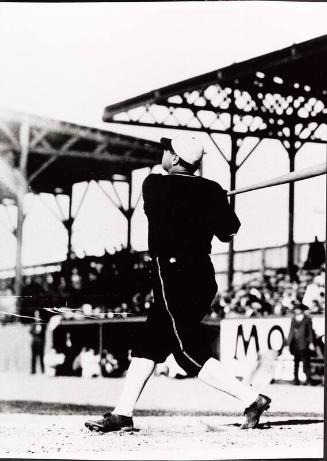 Babe Ruth Batting photograph, 1927 October 19