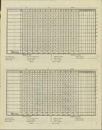 Army versus Navy scorecard, 1944 October 01