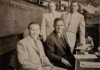 Mel Ott Announcer photograph, probably 1957