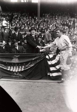 Babe Ruth and Warren G. Harding photograph, 1923 April