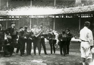 photographers at Polo Grounds photograph, 1913 October 07