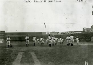 New York Yankees Drilling photograph, circa 1917