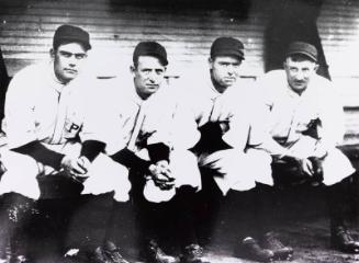 Babe Adams, Fred Clarke, George Gibson and Honus Wagner photograph, circa 1915