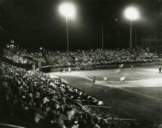 Night Game at South Field in Grand Rapids photograph, undated