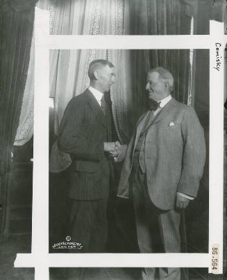 Charles Comiskey and Connie Mack photograph, undated