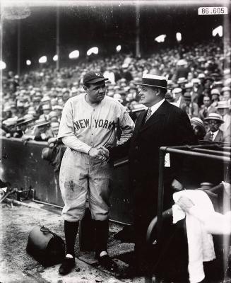 Babe Ruth and Ed Barrow photograph, between 1920 and 1934