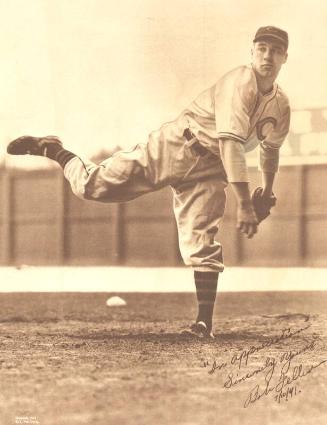 Bob Feller Pitching photograph, approximately 1938
