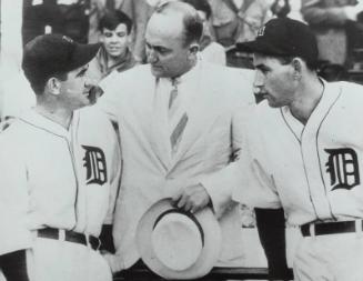 Charlie Gehringer, Ty Cobb and Mickey Cochrane photograph, between 1934 and 1937