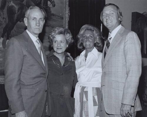 Charlie Gehringer, Mrs. Josephine Gehringer, Al Kaline and Mrs. Madge Kaline photograph, undate…