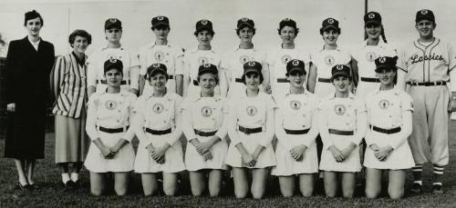Kalamazoo Lassies Team photograph, 1954