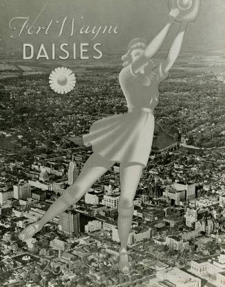 Fort Wayne Daisies Year Book Cover photograph, 1946
