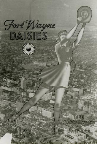 Fort Wayne Daisies Official Program Cover photograph, 1948