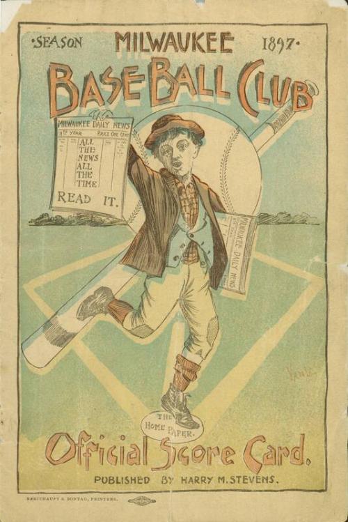 Milwaukee Base Ball Club program, 1897