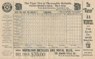 Baltimore Orioles versus Chicago Colts scorecard, 1897