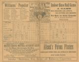 Philadelphia Athletics versus New York Giants scorecard, 1890 August 09
