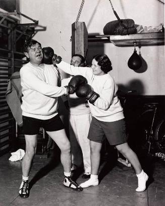 Babe and Julia Ruth Boxing photograph, 1933 January 20