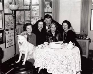Babe Ruth and Family at 43rd Birthday Party photograph, 1937 February 06