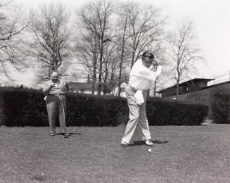 Babe Ruth Golfing photograph, 1940 April 11