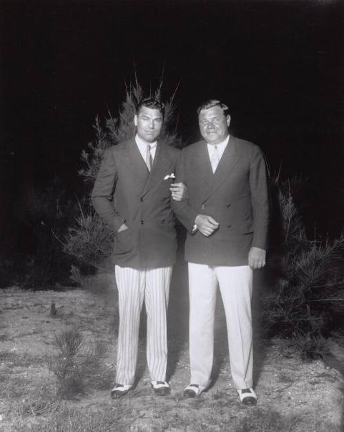 Babe Ruth and Jack Dempsey photograph, 1929 February 22