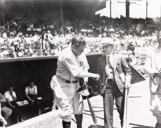Babe Ruth and an Unidentified Man photograph, between 1920 and 1934