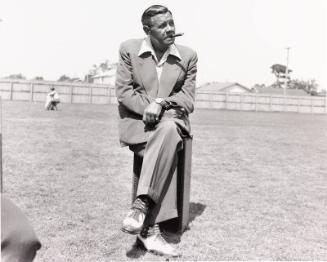 Babe Ruth at Phillies Spring Training photograph, 1948 March 18