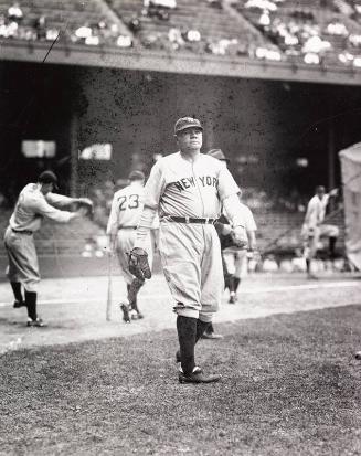 Babe Ruth at Practice photograph, 1932 September 22