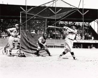 Babe Ruth Batting photograph, 1935 March 22