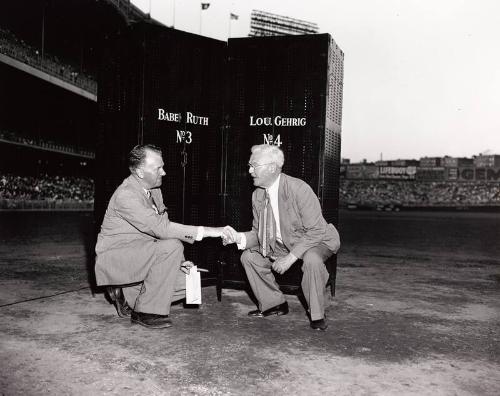 Babe Ruth Jersey Retirement Ceremony photograph, 1948 June 13