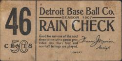 Letter and ticket from Everett B. Robb to Ty Cobb, 1959 October 04