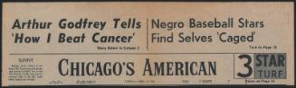 Negro Baseball Stars Find Selves 'Caged' article, 1961 April 04