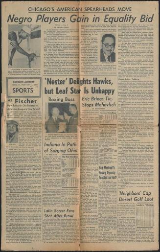 Negro Players Gain in Equality Bid article, 1961 February 06