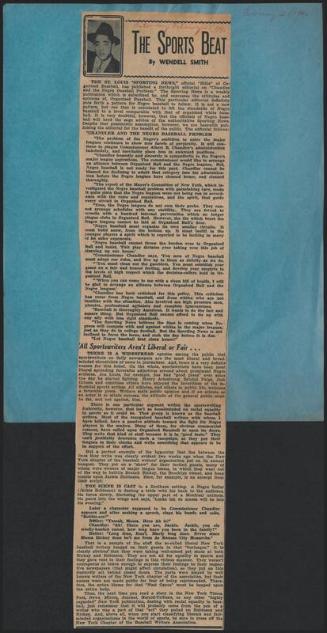 The Sports Beat newspaper column, 1946 February 23