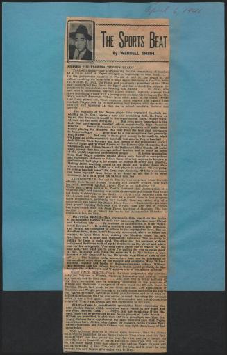 The Sports Beat newspaper column, 1946 April 06