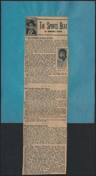 The Sports Beat newspaper column, 1946 July 06